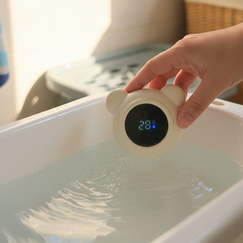 Bear Buddy Bath Thermometer – Lifestyle Shot