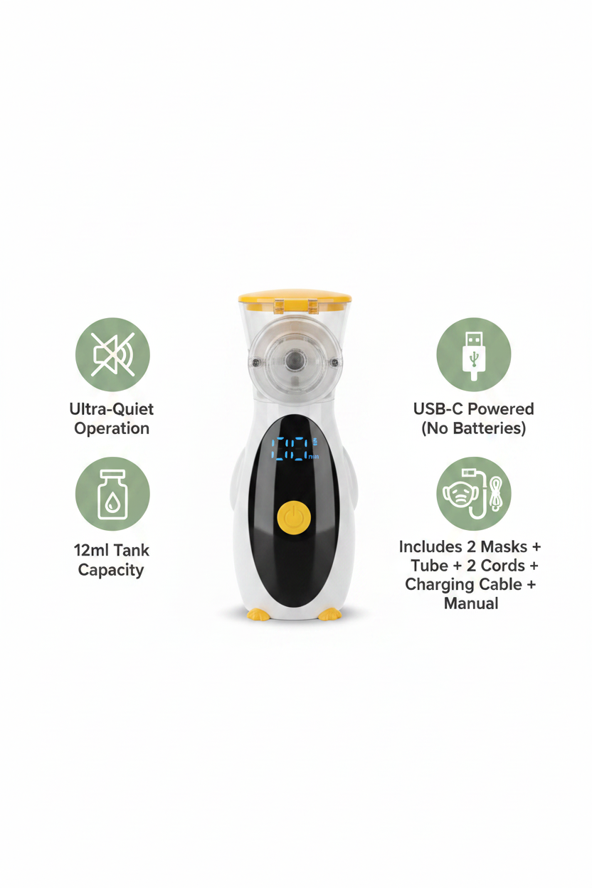 PenguBreath Portable Baby Nebulizer