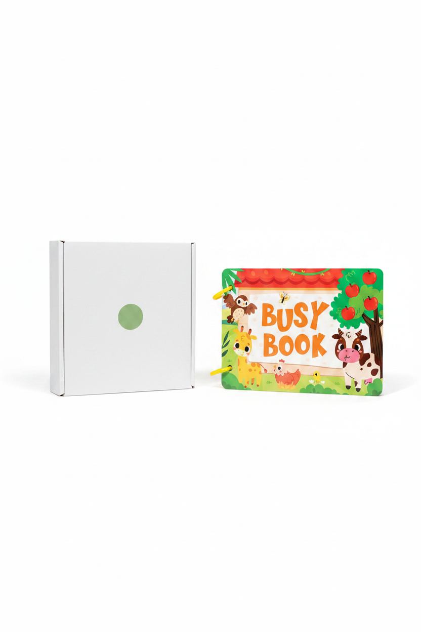 BusyBee Toddler Activity Book - product and white packaging