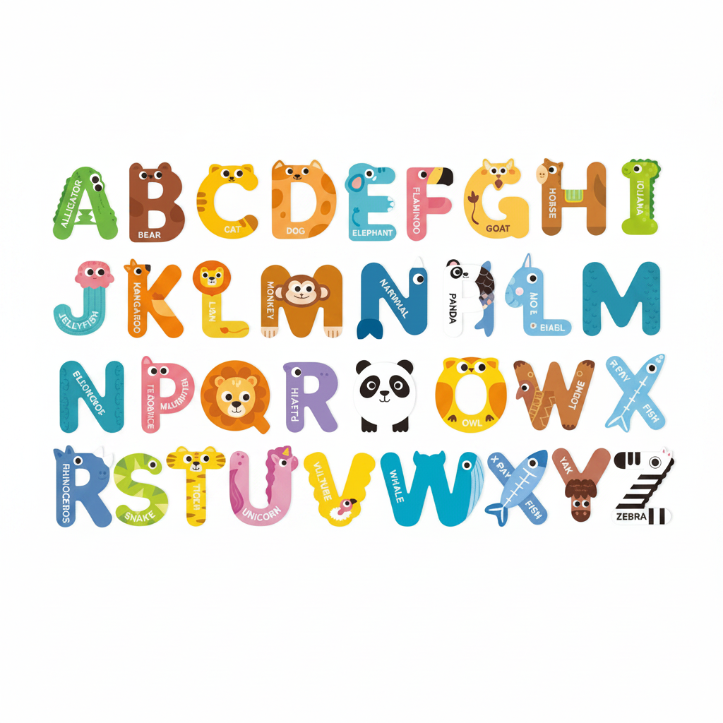 Fridge Friends: 123 & ABC Magnets
