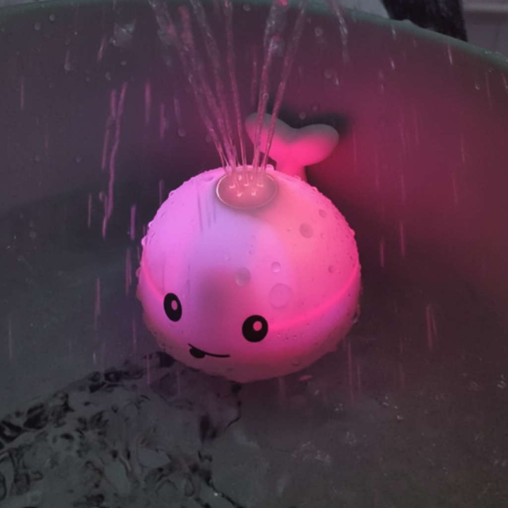 Wally Whale Pink LED Glow Shot